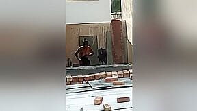 Exclusive- Desi Bhabhi Out Door Bathing Record By